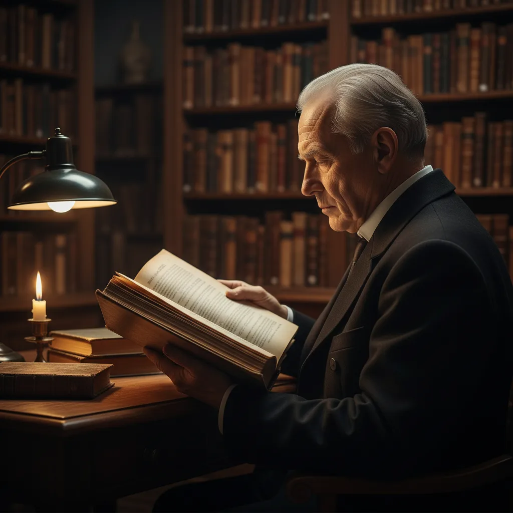 Иллюстрация к статье ««Вайоэль Моше» и идеология Сатмара: наследие рабби Тейтельбаума» — Пожилой мужчина с благородной восточно-европейской (славянской) внеш…