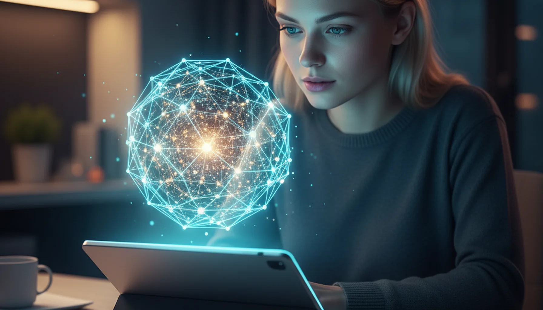 Иллюстрация к статье «Все, что нужно знать об Opus 4.5: Новые функции и цена подписки Anthropic» — Молодой IT-специалист или аналитик (мужчина или женщина сл…