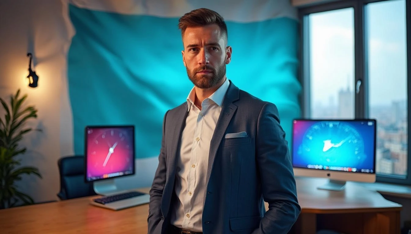 Иллюстрация к статье «Джоэл Тейтельбаум и его философия сопротивления сионизму» — core idea from title, professional setting, clean centered composition, sof…