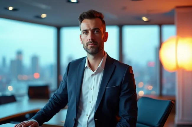 Иллюстрация к статье «Джоэл Тейтельбаум: лидер, отвергший идею еврейского государства» — core idea from title, professional setting, clean centered compositi…