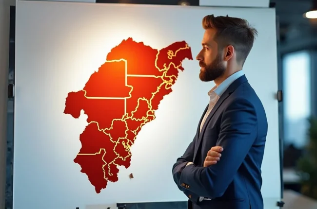 Иллюстрация к статье «Нефтяные компании и экономика Нигерии: факты о потере богатства» — core idea from title, professional setting, clean centered compositi…