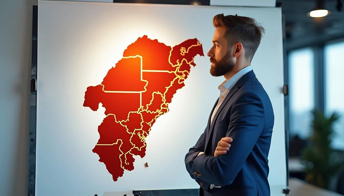 Иллюстрация к статье «Нефтяные компании и экономика Нигерии: факты о потере богатства» — core idea from title, professional setting, clean centered compositi…