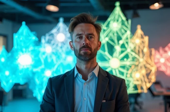 Иллюстрация к статье «Основные принципы веры хабадников: что нужно знать» — core idea from title, professional setting, clean centered composition, soft stud…