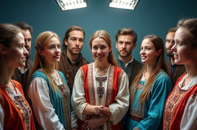 Иллюстрация к статье «Хабадники: лидеры и влияние на религиозную жизнь» — core idea from title, professional setting, clean centered composition, soft studio…