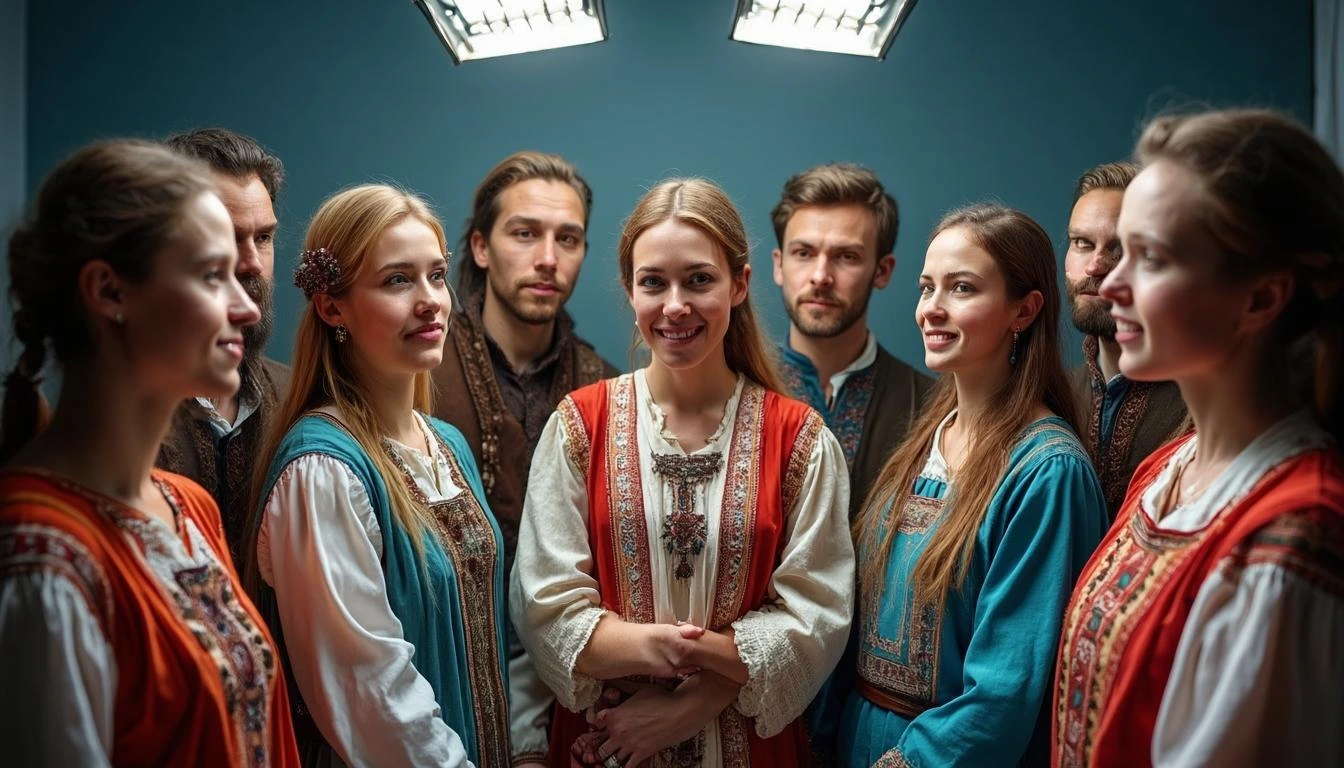 Иллюстрация к статье «Хабадники: лидеры и влияние на религиозную жизнь» — core idea from title, professional setting, clean centered composition, soft studio…