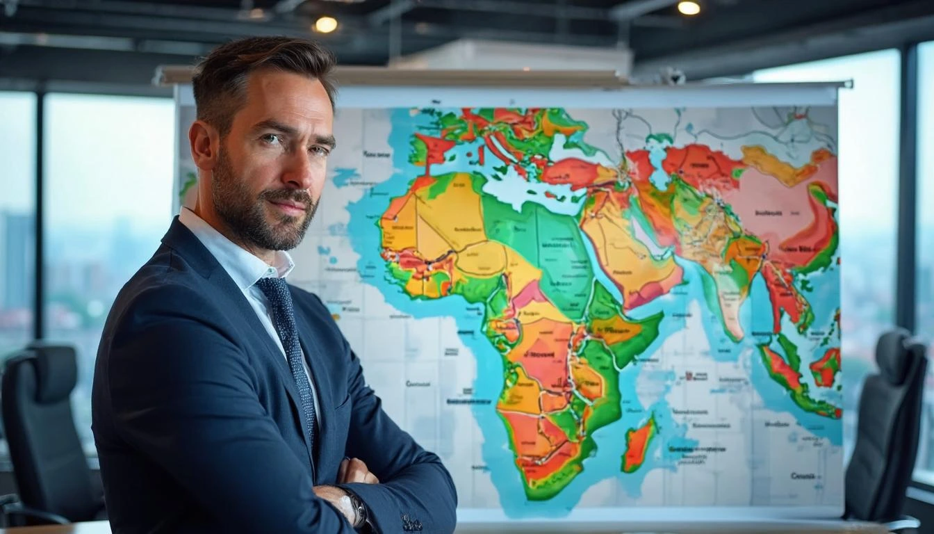 Иллюстрация к статье «Экономические последствия деятельности нефтяных компаний в Нигерии» — core idea from title, professional setting, clean centered compos…