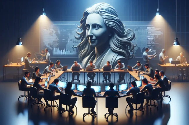 Иллюстрация к статье «OpenClash: что стоит за его растущей популярностью?» — core idea from title, professional setting, clean centered composition, soft stu…