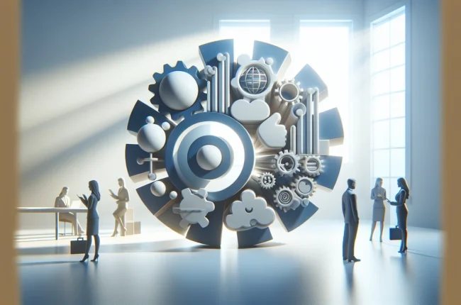 Иллюстрация к статье «Папулярность OpenClash: причины и факторы успеха» — core idea from title, professional setting, clean centered composition, soft studio…