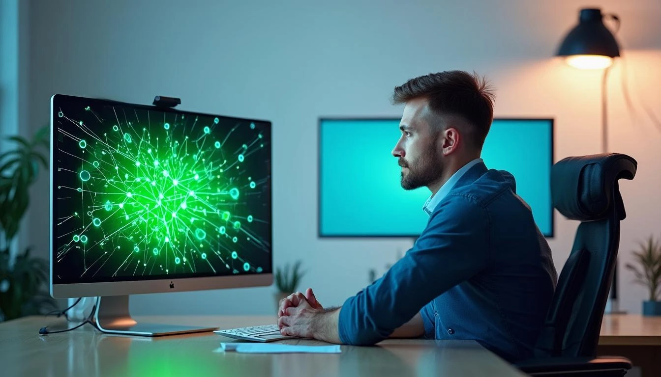 Иллюстрация к статье «Чем VPN отличается от прокси: основные различия и преимущества» — core idea from title, professional setting, clean centered compositio…